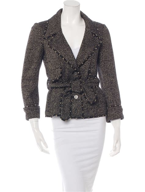 chanel chain embellished jacket|chanel jacket clearance.